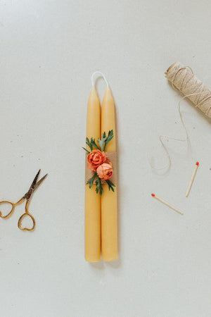 Taper Beeswax Candles - BeeKind Honey Bees Inc.