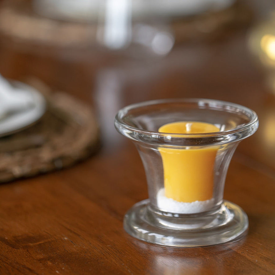 Reversible Glass Candle Holder
