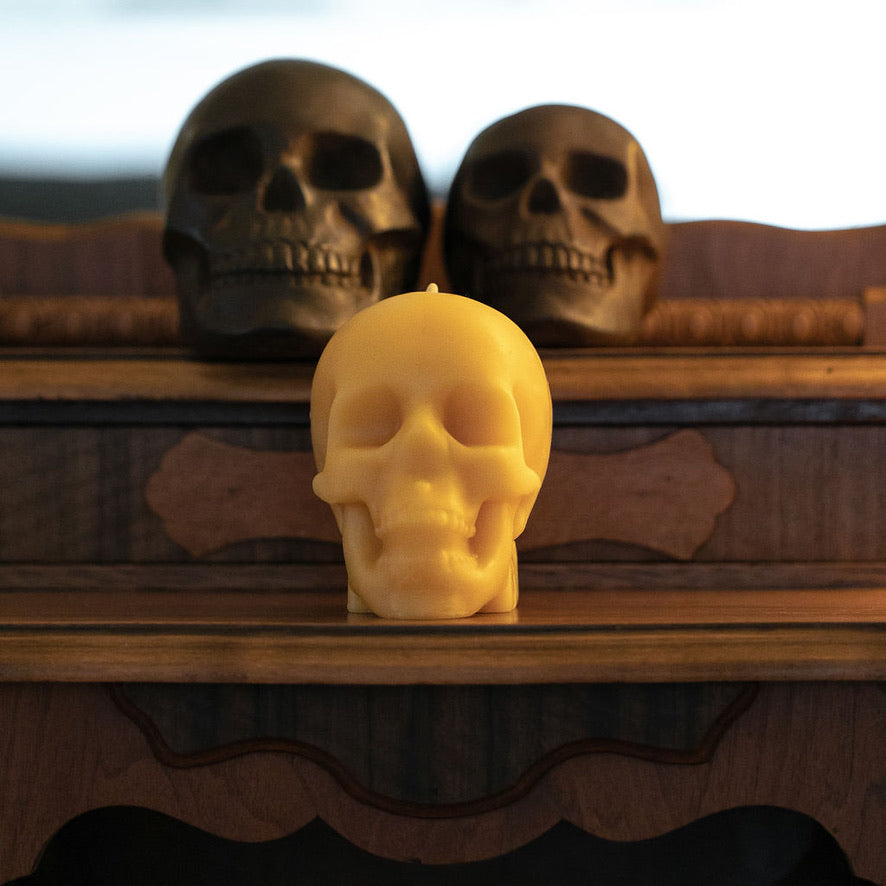 Spooky Skull Candle