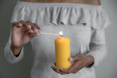 Narrow Five Inch Pillar Candle