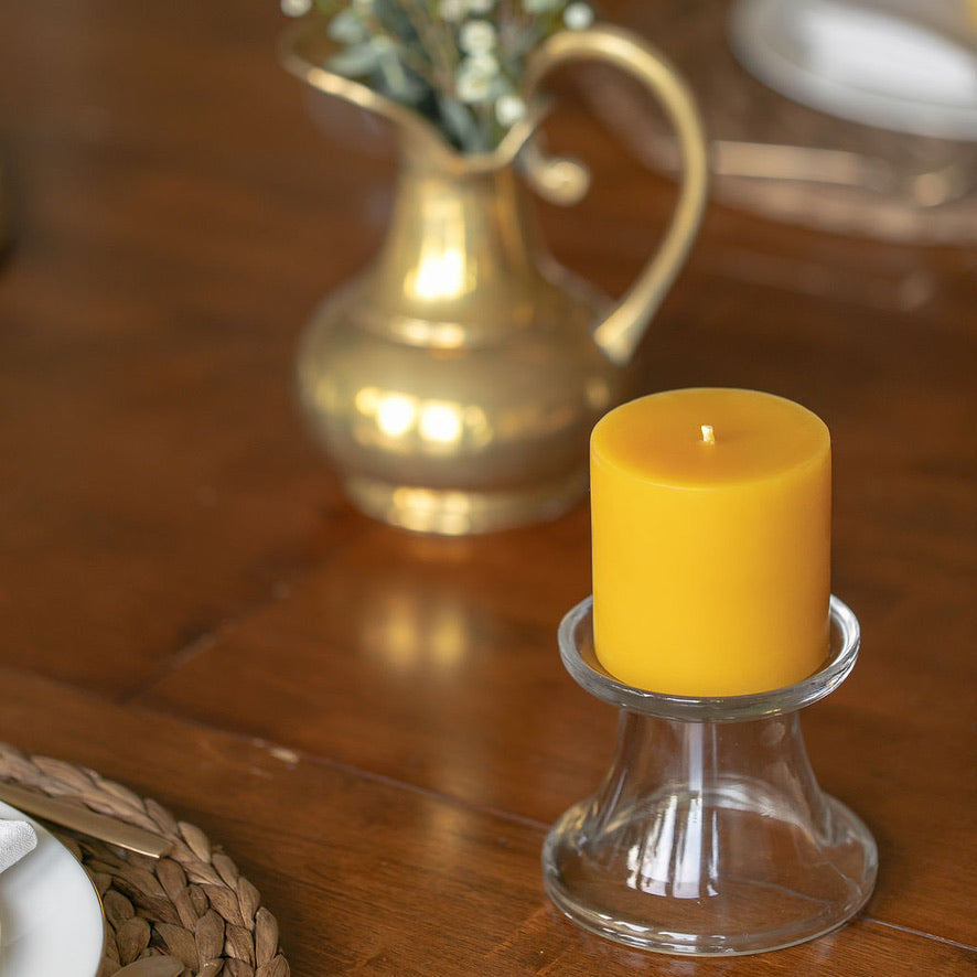 Flat Top Three Inch Pillar Candle