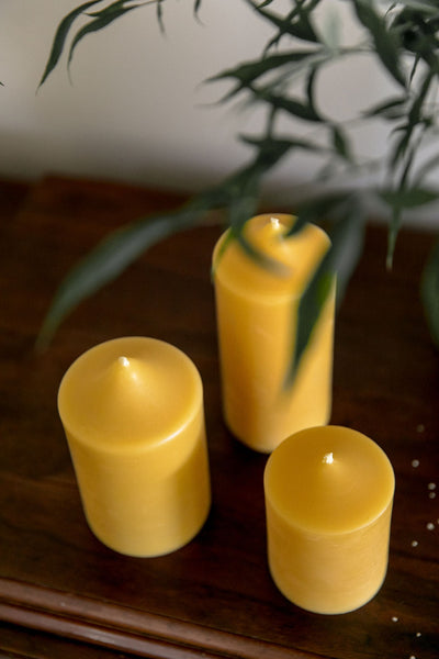 Bell Top Five Inch Pillar Candle