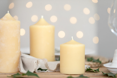 Bell Top Six Inch Pillar Candle