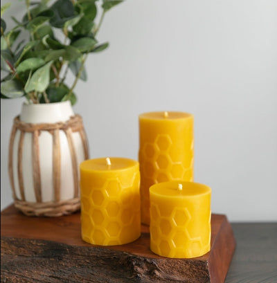 Hex 3.0 Pillar Candle