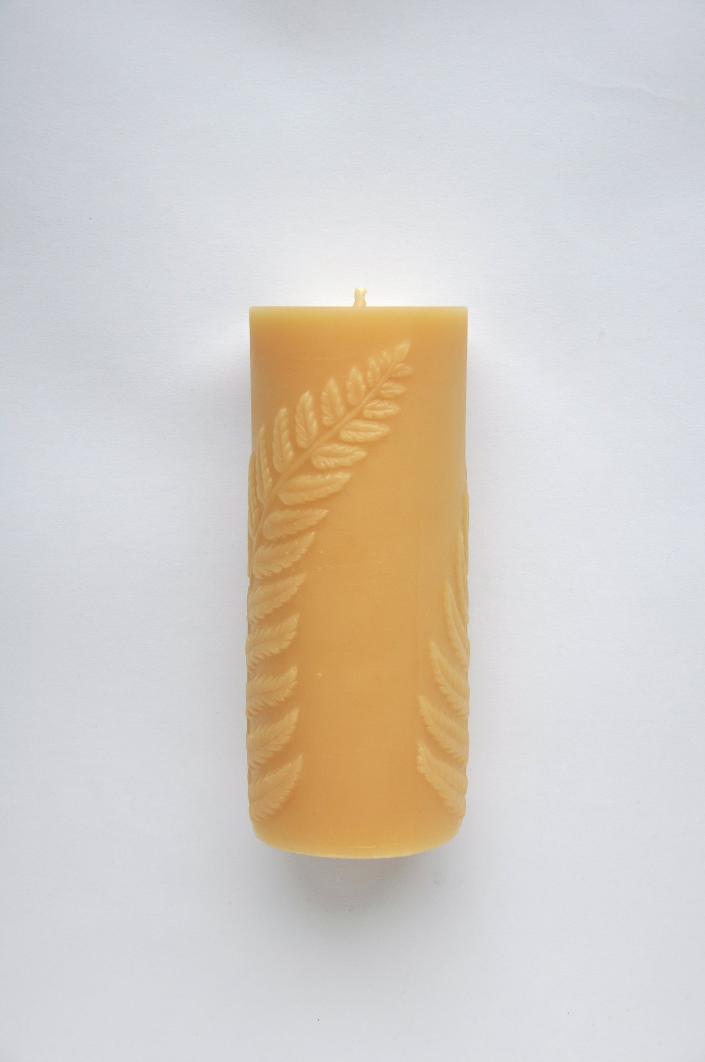 Simple Fern Pillar Candle