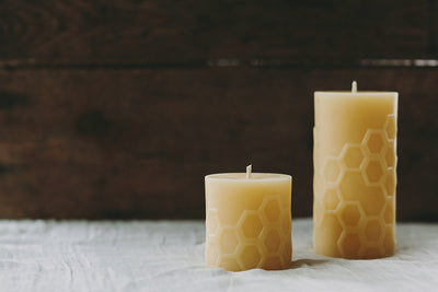 Hex Pillar Trio Candle Set