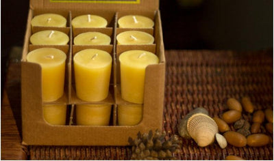 Beeswax Candle ~ Votive - BeeKind Honey Bees Inc.